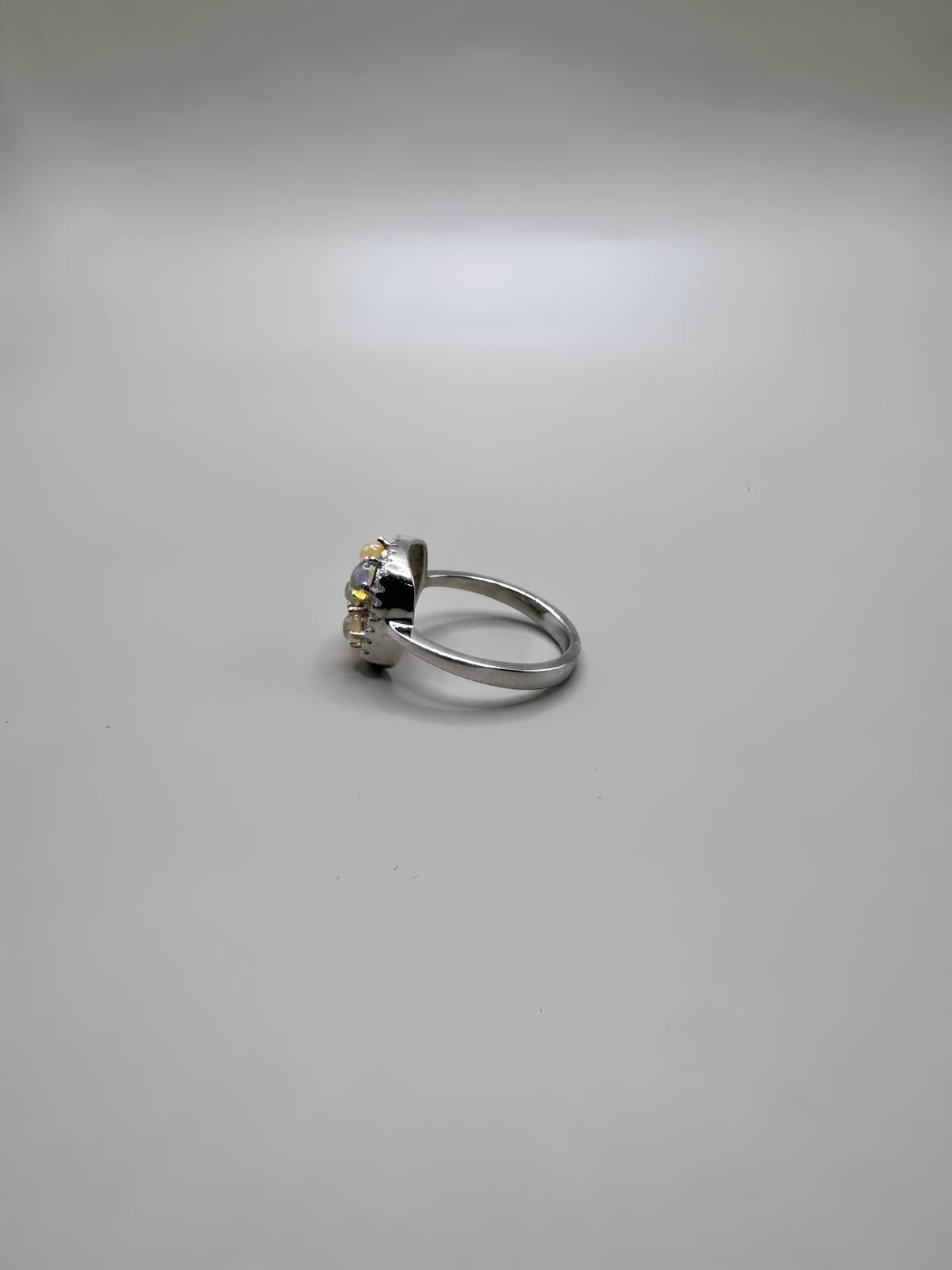 FIRE OPAL AND BLUE SAPPHIRE SET