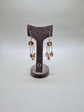 CITRINE SILVER DROP EARRINGS