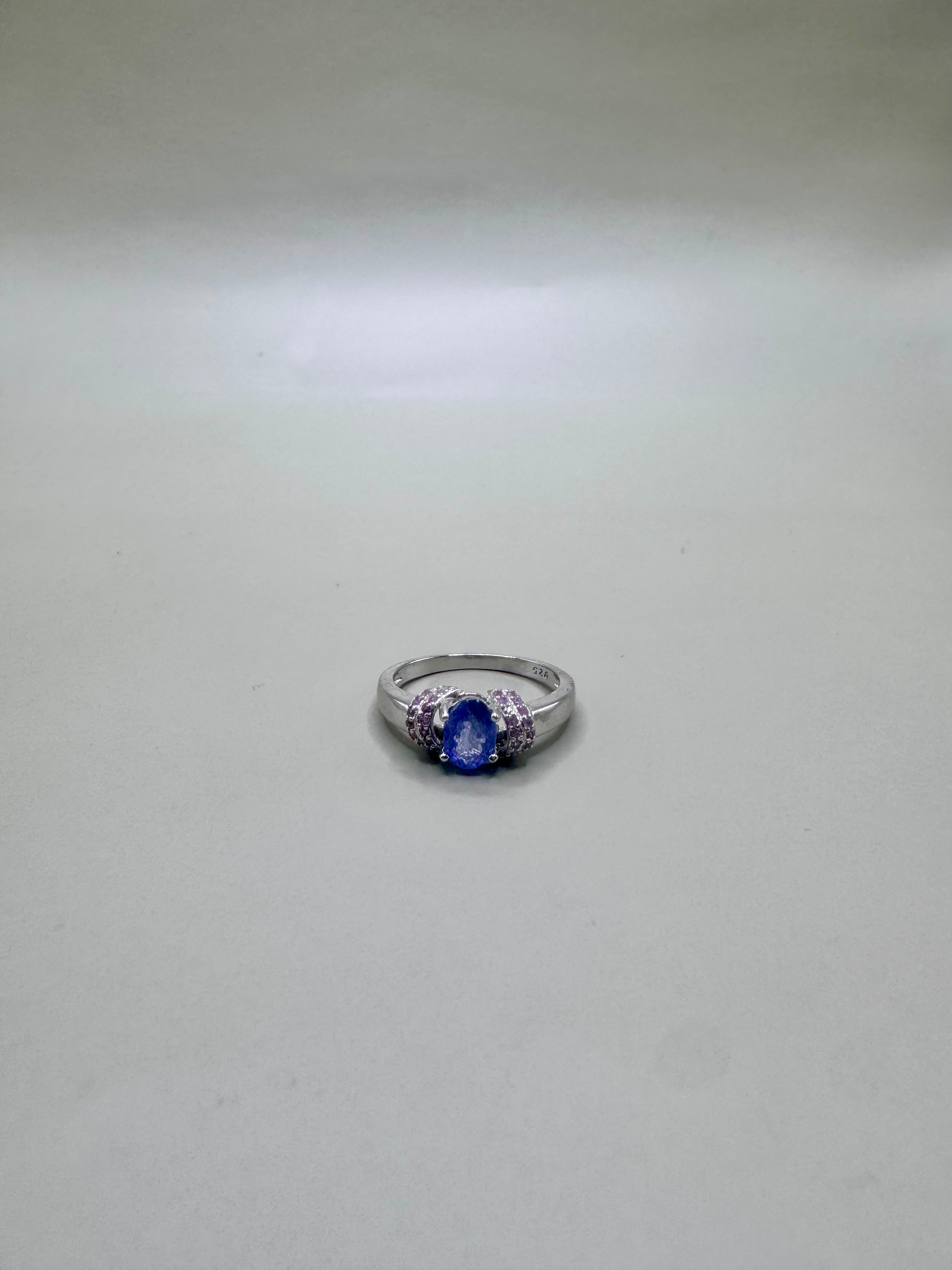 TANZANITE AND PINK SAPPHIRE SET