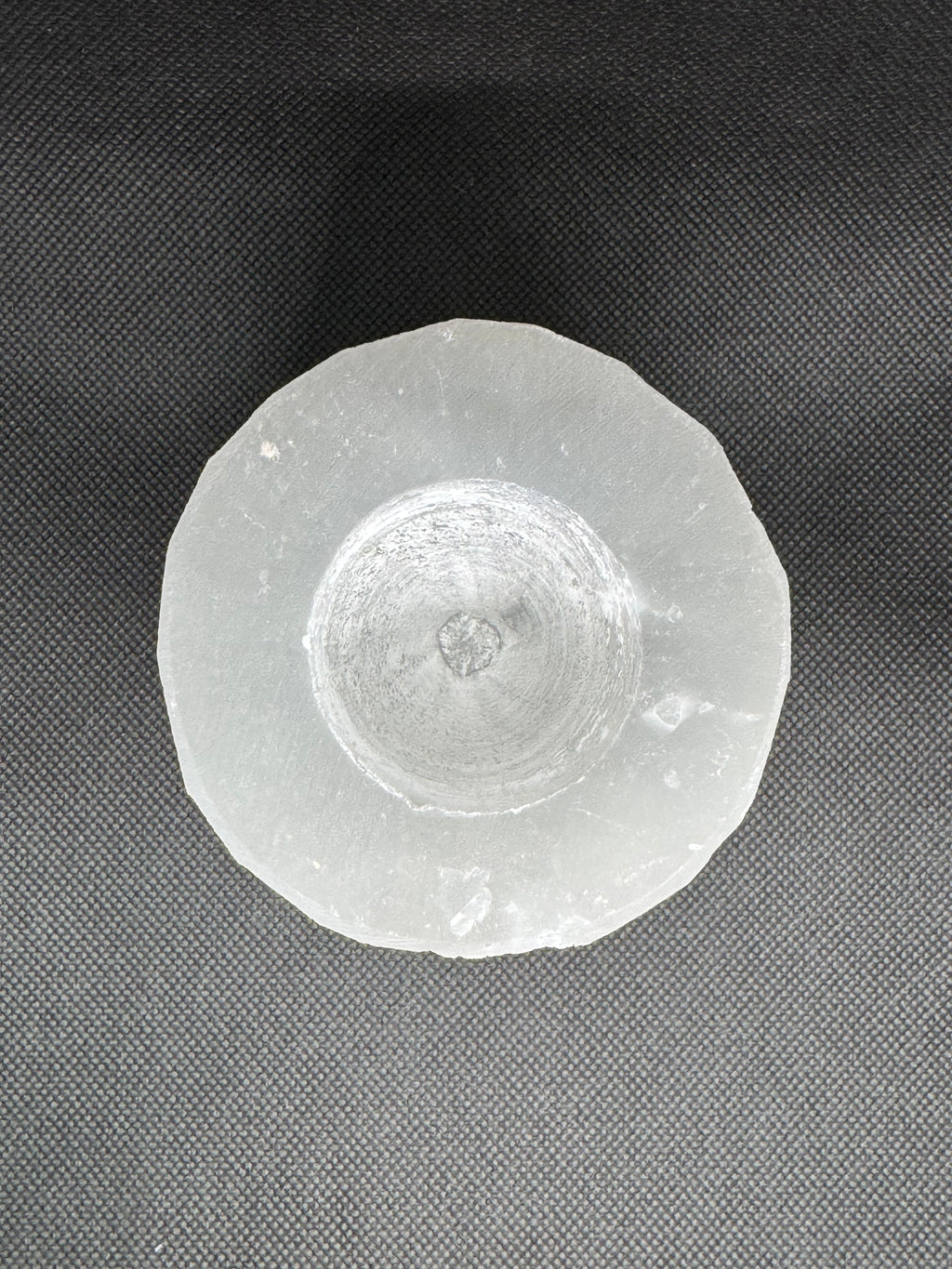 Selenite Candle Holder