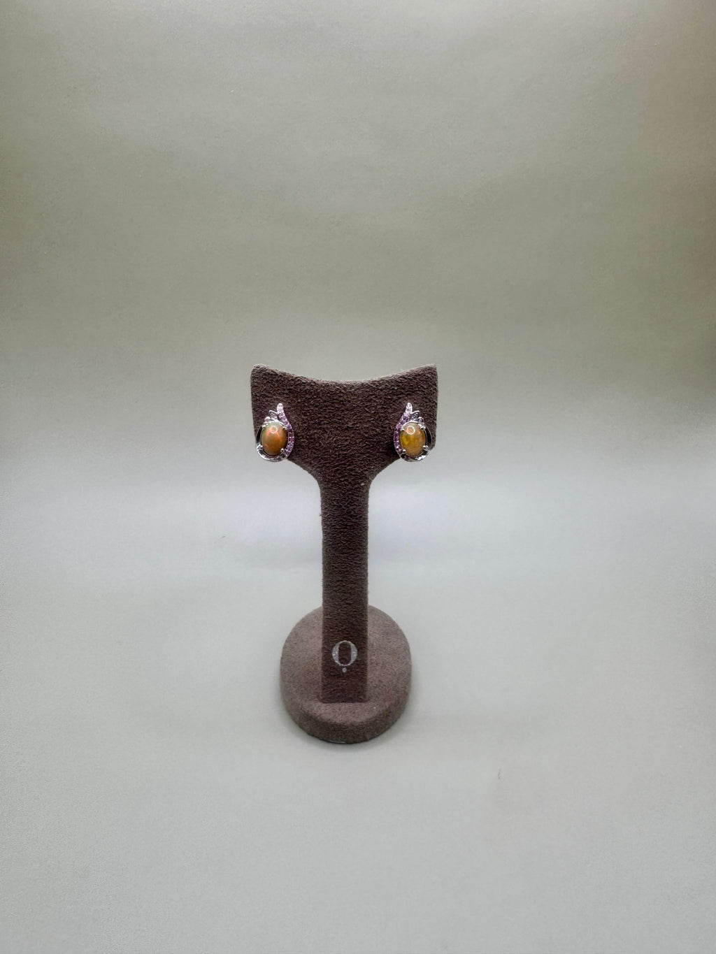 FIRE OPAL AND PINK SAPPHIRE SET