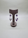 AMETHYST SILVER DROP EARRINGS