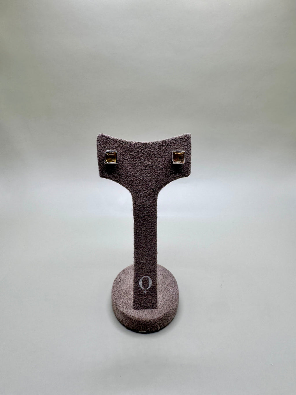 CITRINE SQUARE EARRINGS