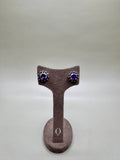 AMETHYST AND SAPPHIRE EARRINGS