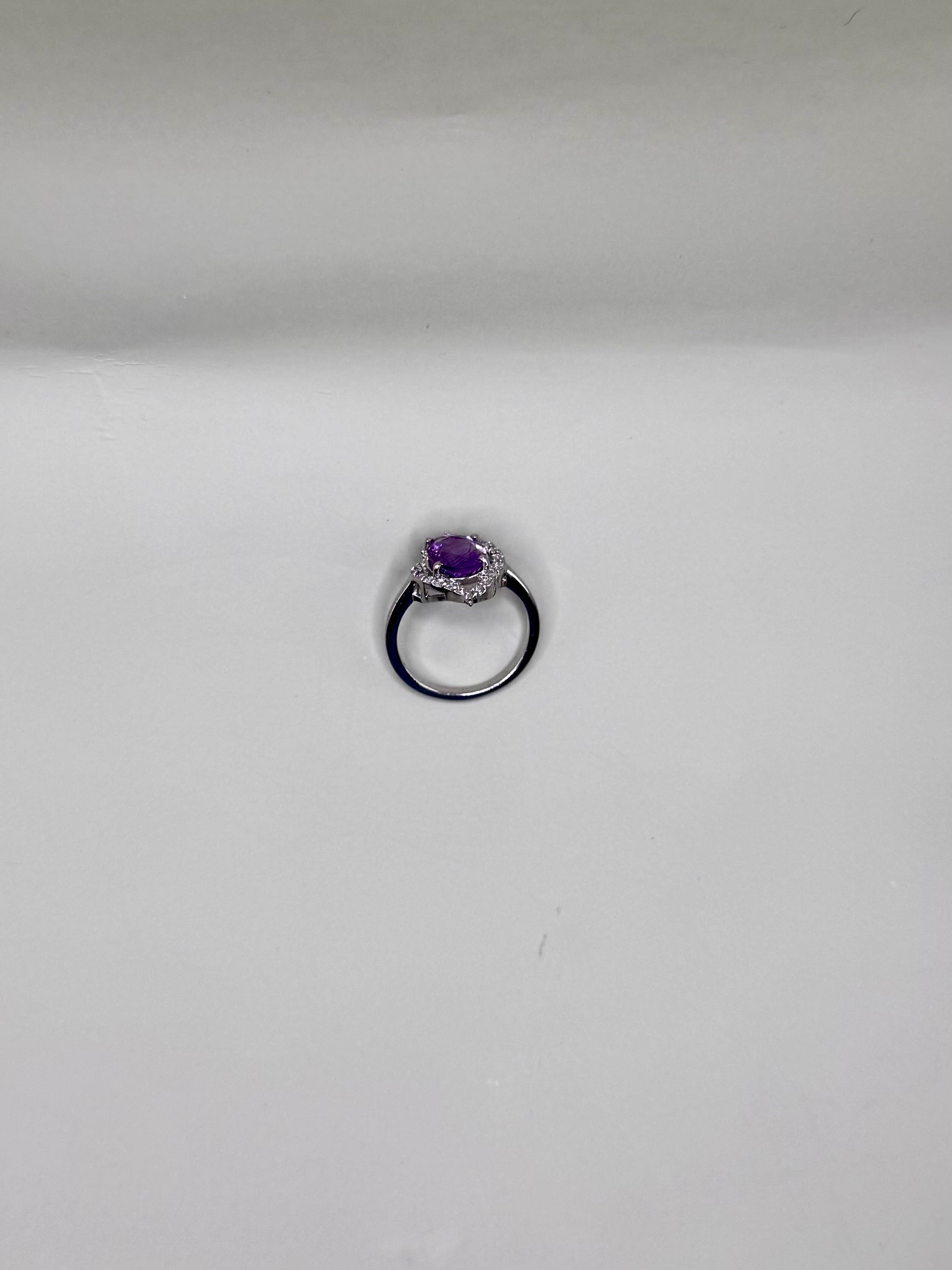 AMETHYST AND CLEAR QUARTZ SET