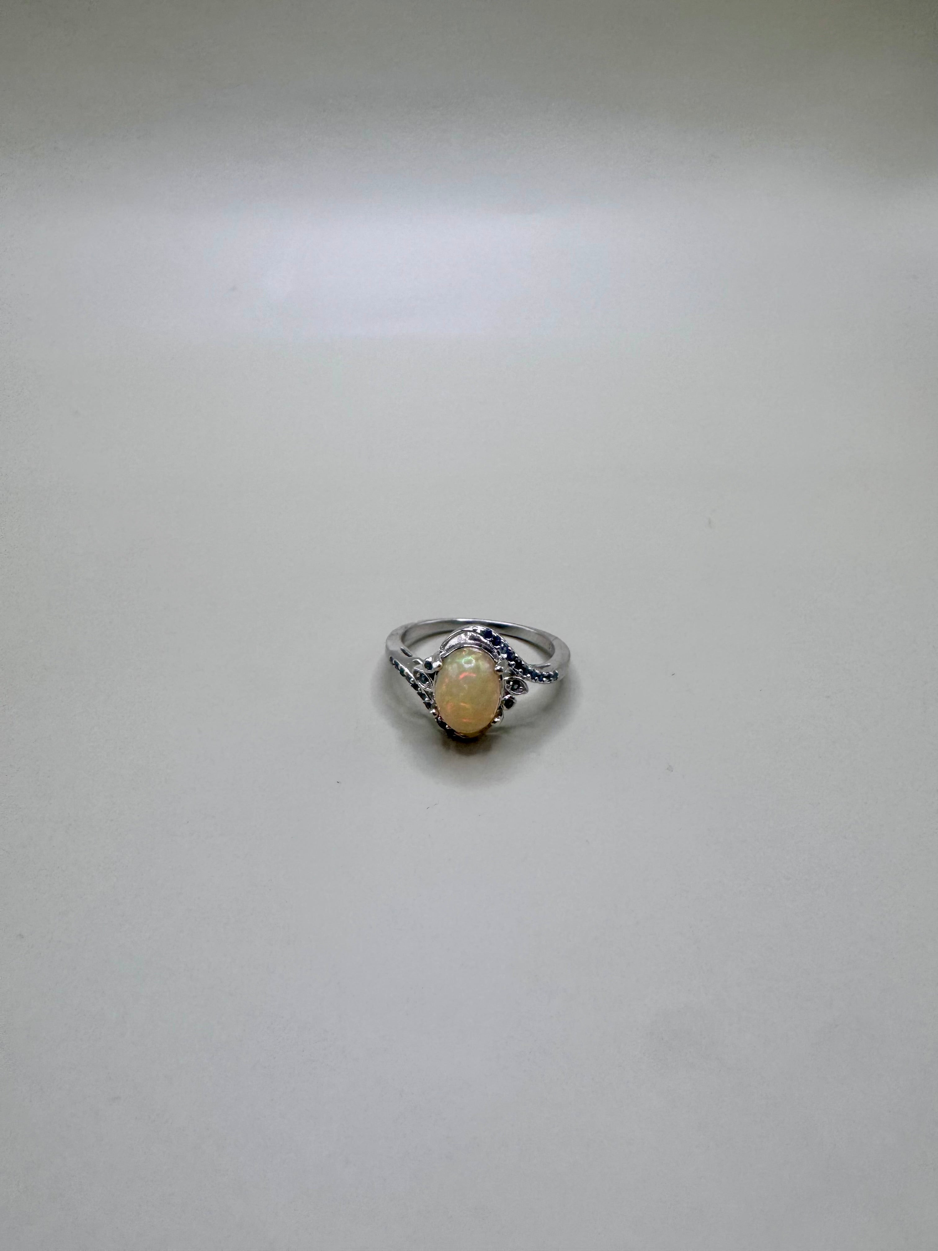 FIRE OPAL AND PINK SAPPHIRE SET